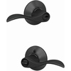image:imageSchlage F10 ACC 622 Accent Door Lever Hall amp Closet Passage Lock Matte BlackMatte Black