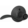 image:imageSchlage F10 ACC 622 Accent Door Lever Hall amp Closet Passage Lock Matte BlackMatte Black