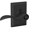 image:imageSchlage F10 ACC 622 Accent Door Lever Hall amp Closet Passage Lock Matte BlackMatte Black