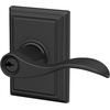 image:imageSchlage F10 ACC 622 Accent Door Lever Hall amp Closet Passage Lock Matte BlackMatte Black