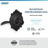 image:imageSchlage F10 ACC 622 Accent Door Lever Hall amp Closet Passage Lock Matte BlackMatte Black