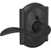 image:imageSchlage F10 ACC 622 Accent Door Lever Hall amp Closet Passage Lock Matte BlackMatte Black