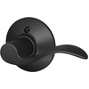 image:imageSchlage F10 ACC 622 Accent Door Lever Hall amp Closet Passage Lock Matte BlackMatte Black