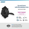 image:imageSchlage F10 ACC 622 Accent Door Lever Hall amp Closet Passage Lock Matte BlackMatte Black