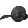 image:imageSchlage F10 ACC 622 Accent Door Lever Hall amp Closet Passage Lock Matte BlackMatte Black