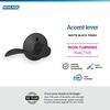 image:imageSchlage F10 ACC 622 Accent Door Lever Hall amp Closet Passage Lock Matte BlackMatte Black