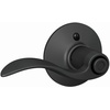 image:imageSchlage F10 ACC 622 Accent Door Lever Hall amp Closet Passage Lock Matte BlackMatte Black