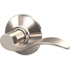 image:imageSchlage F10 ACC 622 Accent Door Lever Hall amp Closet Passage Lock Matte BlackPolished Nickel