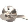 image:imageSchlage F10 ACC 622 Accent Door Lever Hall amp Closet Passage Lock Matte BlackPolished Nickel