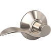 image:imageSchlage F10 ACC 622 Accent Door Lever Hall amp Closet Passage Lock Matte BlackPolished Nickel