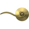 image:imageSchlage F10 ACC 622 Accent Door Lever Hall amp Closet Passage Lock Matte BlackSatin Brass