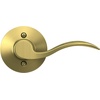 image:imageSchlage F10 ACC 622 Accent Door Lever Hall amp Closet Passage Lock Matte BlackSatin Brass