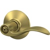 image:imageSchlage F10 ACC 622 Accent Door Lever Hall amp Closet Passage Lock Matte BlackSatin Brass