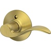 image:imageSchlage F10 ACC 622 Accent Door Lever Hall amp Closet Passage Lock Matte BlackSatin Brass