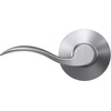 image:imageSchlage F10 ACC 622 Accent Door Lever Hall amp Closet Passage Lock Matte BlackSatin Chrome