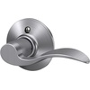 image:imageSchlage F10 ACC 622 Accent Door Lever Hall amp Closet Passage Lock Matte BlackSatin Chrome