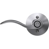 image:imageSchlage F10 ACC 622 Accent Door Lever Hall amp Closet Passage Lock Matte BlackSatin Chrome