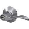 image:imageSchlage F10 ACC 622 Accent Door Lever Hall amp Closet Passage Lock Matte BlackSatin Chrome