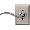 image:imageSchlage F10 ACC 622 Accent Door Lever Hall amp Closet Passage Lock Matte BlackSatin Nickel