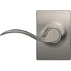 image:imageSchlage F10 ACC 622 Accent Door Lever Hall amp Closet Passage Lock Matte BlackSatin Nickel
