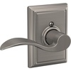image:imageSchlage F10 ACC 622 Accent Door Lever Hall amp Closet Passage Lock Matte BlackSatin Nickel
