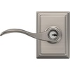 image:imageSchlage F10 ACC 622 Accent Door Lever Hall amp Closet Passage Lock Matte BlackSatin Nickel