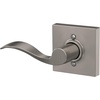 image:imageSchlage F10 ACC 622 Accent Door Lever Hall amp Closet Passage Lock Matte BlackSatin Nickel