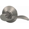 image:imageSchlage F10 ACC 622 Accent Door Lever Hall amp Closet Passage Lock Matte BlackSatin Nickel