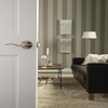 image:imageSchlage F10 ACC 622 Accent Door Lever Hall amp Closet Passage Lock Matte BlackSatin Nickel