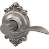 image:imageSchlage F10 ACC 622 Accent Door Lever Hall amp Closet Passage Lock Matte BlackSatin Nickel
