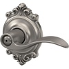 image:imageSchlage F10 ACC 622 Accent Door Lever Hall amp Closet Passage Lock Matte BlackSatin Nickel