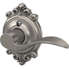 image:imageSchlage F10 ACC 622 Accent Door Lever Hall amp Closet Passage Lock Matte BlackSatin Nickel