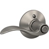 image:imageSchlage F10 ACC 622 Accent Door Lever Hall amp Closet Passage Lock Matte BlackSatin Nickel