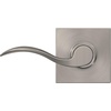 image:imageSchlage F10 ACC 622 Accent Door Lever Hall amp Closet Passage Lock Matte BlackSatin Nickel