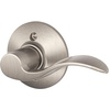 image:imageSchlage F10 ACC 622 Accent Door Lever Hall amp Closet Passage Lock Matte BlackSatin Nickel