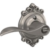 image:imageSchlage F10 ACC 622 Accent Door Lever Hall amp Closet Passage Lock Matte BlackSatin Nickel
