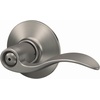 image:imageSchlage F10 ACC 622 Accent Door Lever Hall amp Closet Passage Lock Matte BlackSatin Nickel