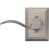 image:imageSchlage F10 ACC 622 Accent Door Lever Hall amp Closet Passage Lock Matte BlackSatin Nickel