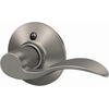 image:imageSchlage F10 ACC 622 Accent Door Lever Hall amp Closet Passage Lock Matte BlackSatin Nickel