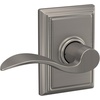 image:imageSchlage F10 ACC 622 Accent Door Lever Hall amp Closet Passage Lock Matte BlackSatin Nickel