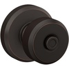 image:imageSchlage F10 BWE 622 Bowery Door Knob Hall amp Closet Passage Lock Matte BlackAged Bronze