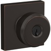 image:imageSchlage F10 BWE 622 Bowery Door Knob Hall amp Closet Passage Lock Matte BlackAged Bronze