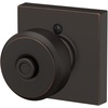 image:imageSchlage F10 BWE 622 Bowery Door Knob Hall amp Closet Passage Lock Matte BlackAged Bronze
