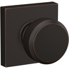 image:imageSchlage F10 BWE 622 Bowery Door Knob Hall amp Closet Passage Lock Matte BlackAged Bronze