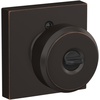 image:imageSchlage F10 BWE 622 Bowery Door Knob Hall amp Closet Passage Lock Matte BlackAged Bronze