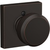 image:imageSchlage F10 BWE 622 Bowery Door Knob Hall amp Closet Passage Lock Matte BlackAged Bronze