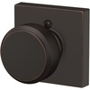 image:imageSchlage F10 BWE 622 Bowery Door Knob Hall amp Closet Passage Lock Matte BlackAged Bronze