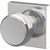 image:imageSchlage F10 BWE 622 Bowery Door Knob Hall amp Closet Passage Lock Matte BlackBright Chrome