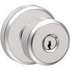 image:imageSchlage F10 BWE 622 Bowery Door Knob Hall amp Closet Passage Lock Matte BlackBright Chrome