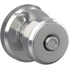image:imageSchlage F10 BWE 622 Bowery Door Knob Hall amp Closet Passage Lock Matte BlackBright Chrome